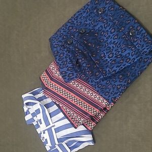 LOT of 3 - SIZE 4-jcrew loft banana republic 2 skirts 1 shorts